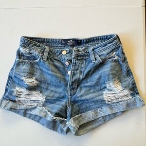 Hollister High-Rise Mom Jean Shorts | Size 7 (W28)